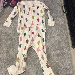 Hanna Anderson - Colorful Tree Print Kids One Piece- size 3T